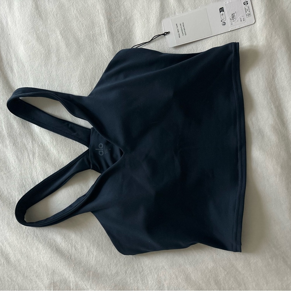 Alo Yoga Navy Sports Bra